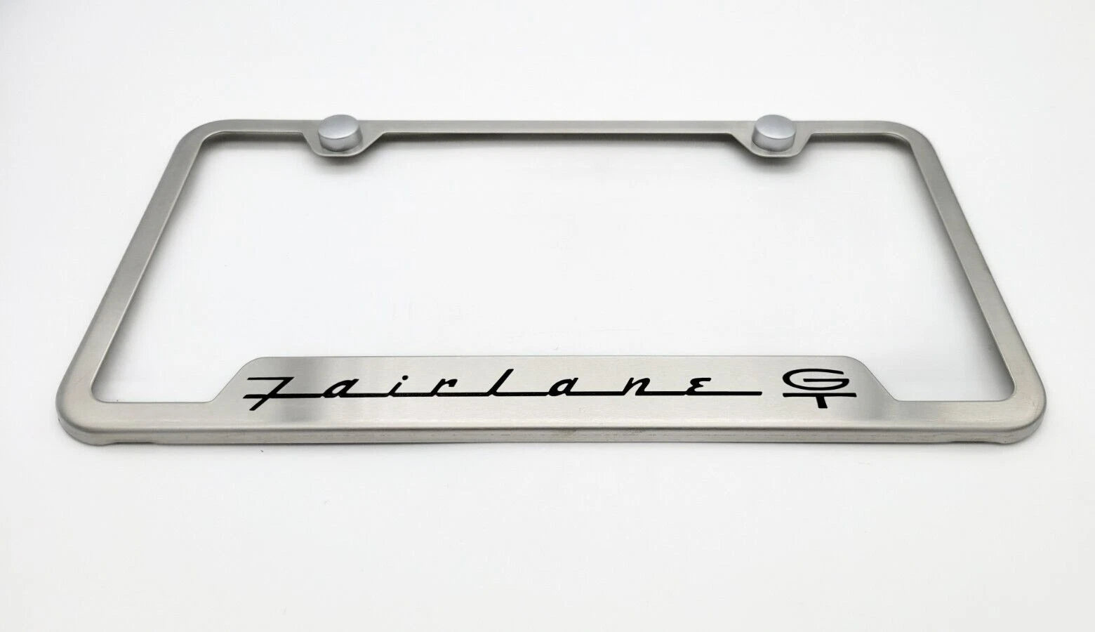 Brushed Stainless License Plate Frame Replacement for Ford Fairlane GT (1963–1963)