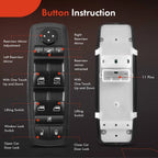 Front Left Power Window Switch for Jeep Grand Cherokee (2014-2018)