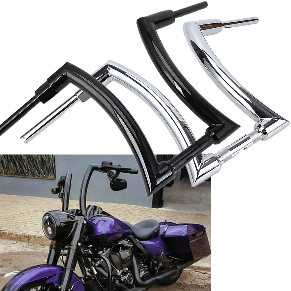 12-16 Inch Rise Ape Hanger Handlebars for Harley Road King Electra Glide