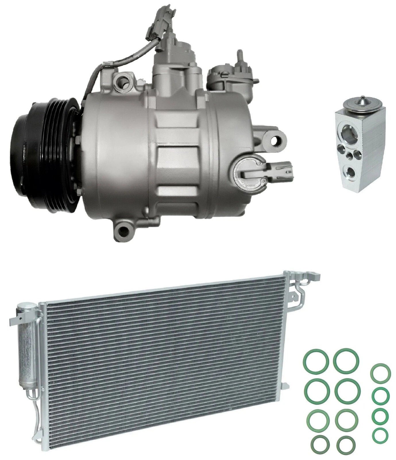 AC Compressor Kit With Condenser for Ford Fusion 2.0L (2019–2019)