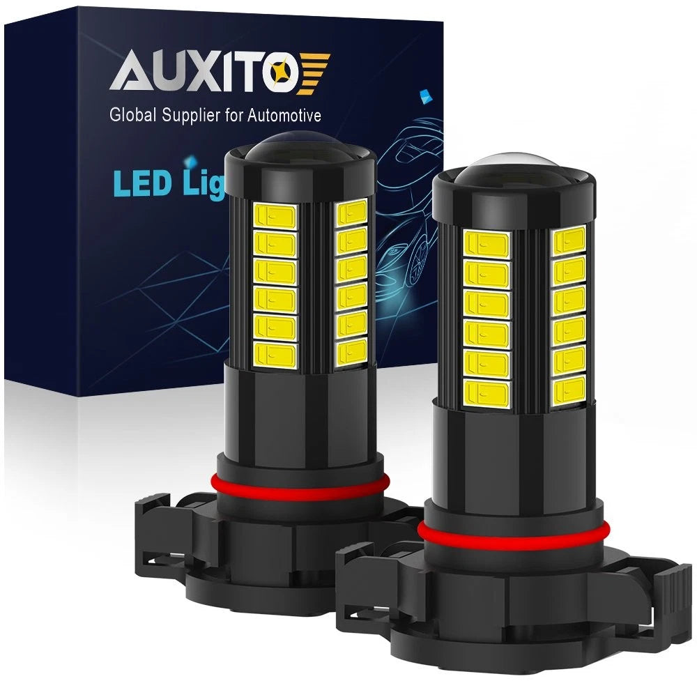 2X 5202/H16 LED Fog Light Bulbs for Chevy Silverado 1500 2500HD (2007–2015)
