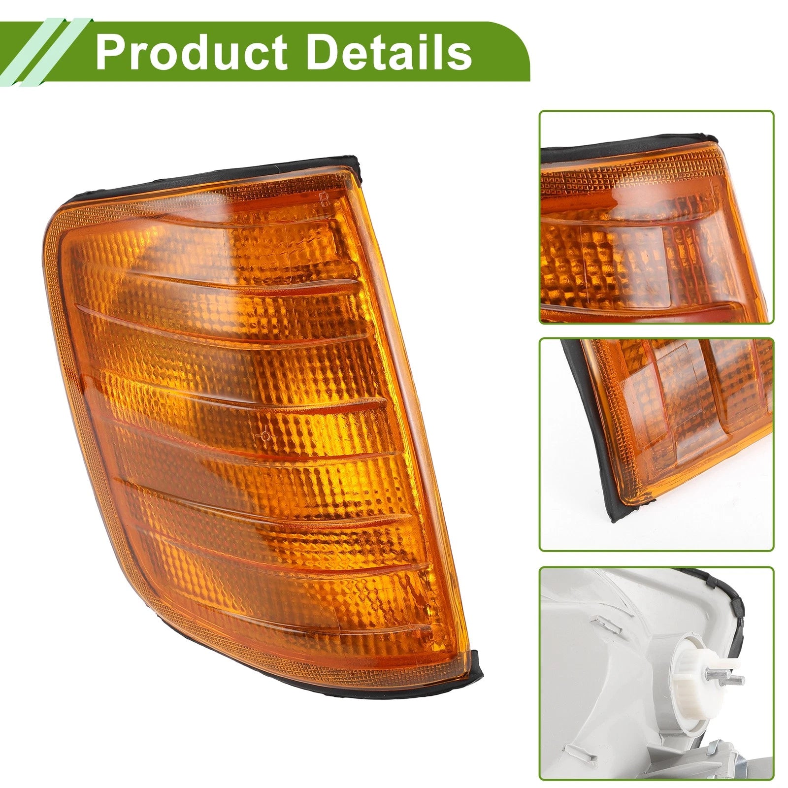 1Pc Right Corner Signal Light Cover for Mercedes-Benz (1984–1996) No. 1248260143
