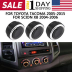 3X Air Conditioning Switch Control Knobs for Toyota Tacoma Yaris Echo Scion XB