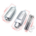 Aluminum Chrome Frame Slider Crash Protector for Suzuki GSXR 600 750 (2004–2005)