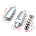 Aluminum Chrome Frame Slider Crash Protector for Suzuki GSXR 600 750 (2004–2005)
