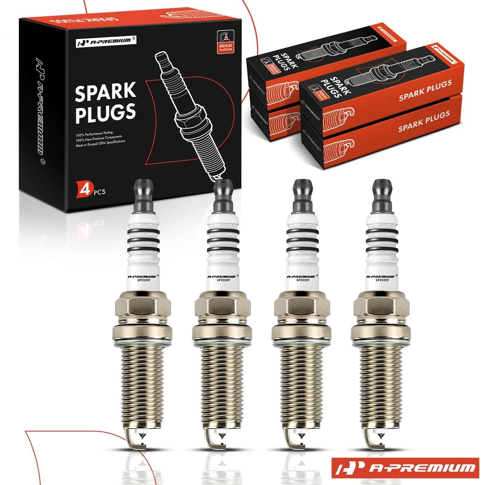 Set of 4 Iridium Platinum Spark Plugs for Jeep Wrangler (2018–2020)