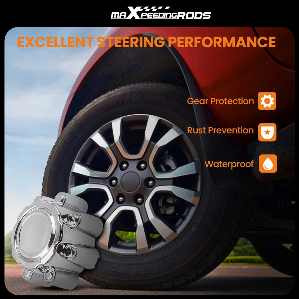 Set of 4 Chrome Wheel Center Hub Cap Dust Covers for Ford F250 F350 Excursion