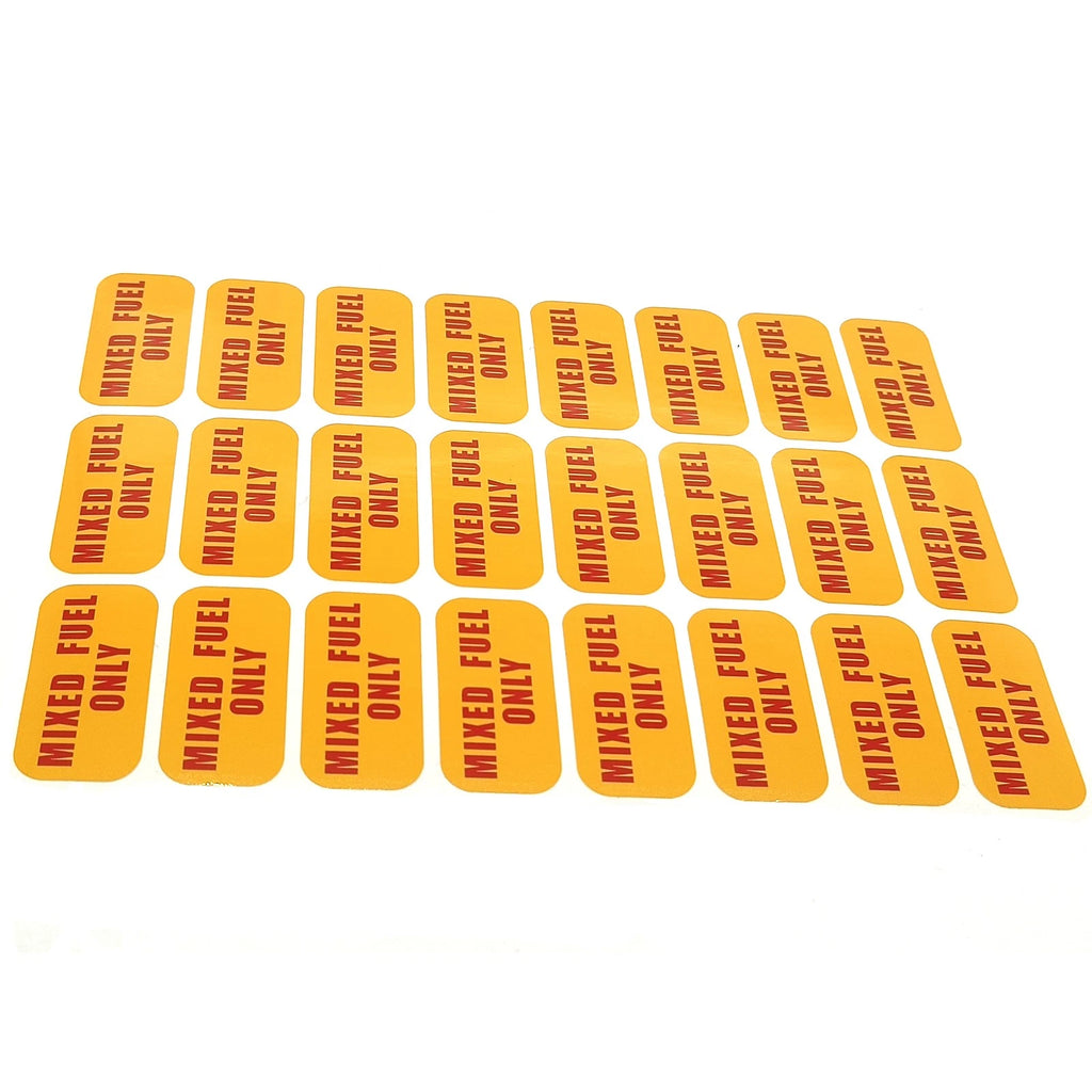 Mixed Fuel Only Sticker for Universal Use (Weather Proof)