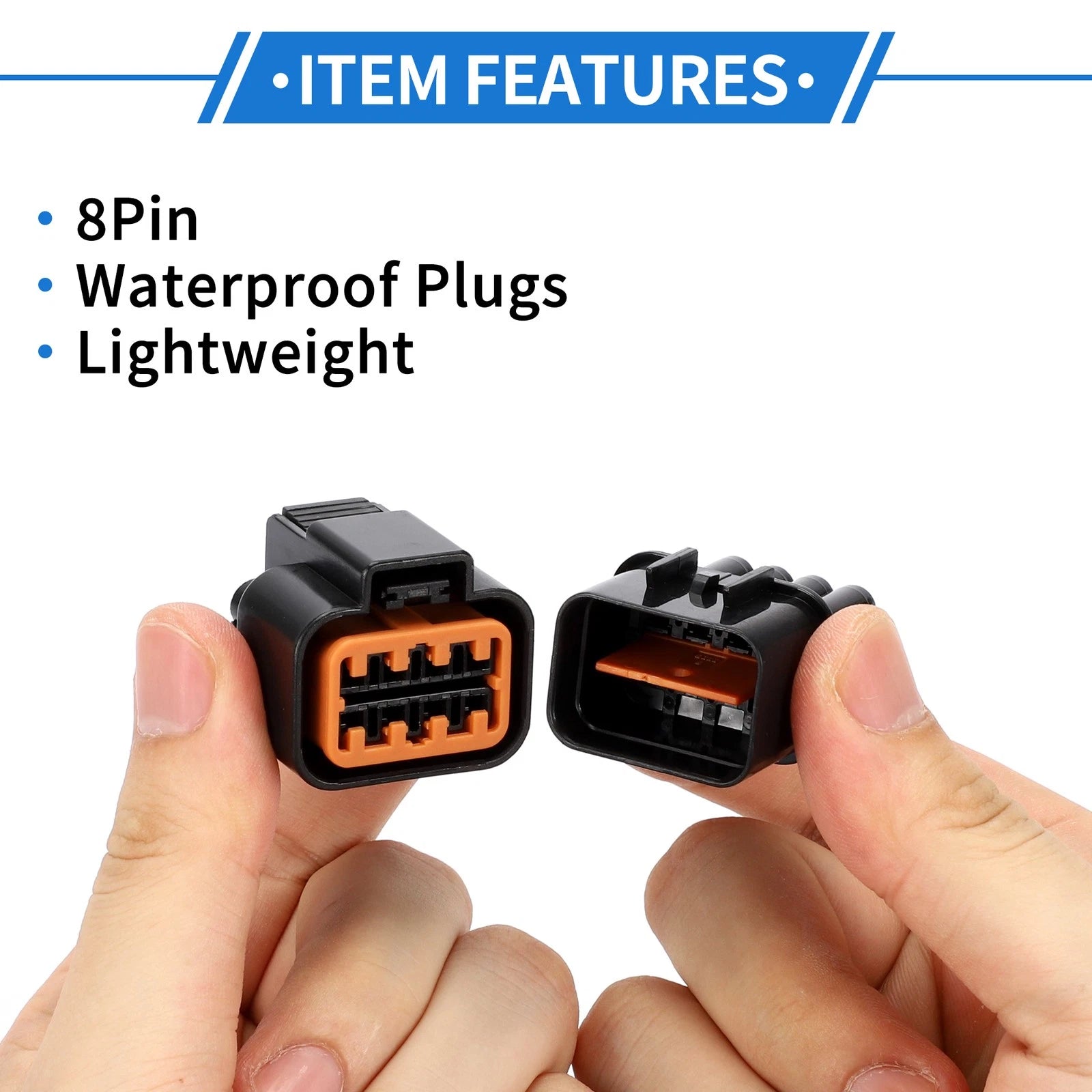 8 Pin Front Headlight Connector Plug for Hyundai Kia 