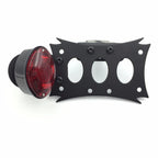 License Bracket & Oval Tail Light for Honda Kawasaki Suzuki Yamaha