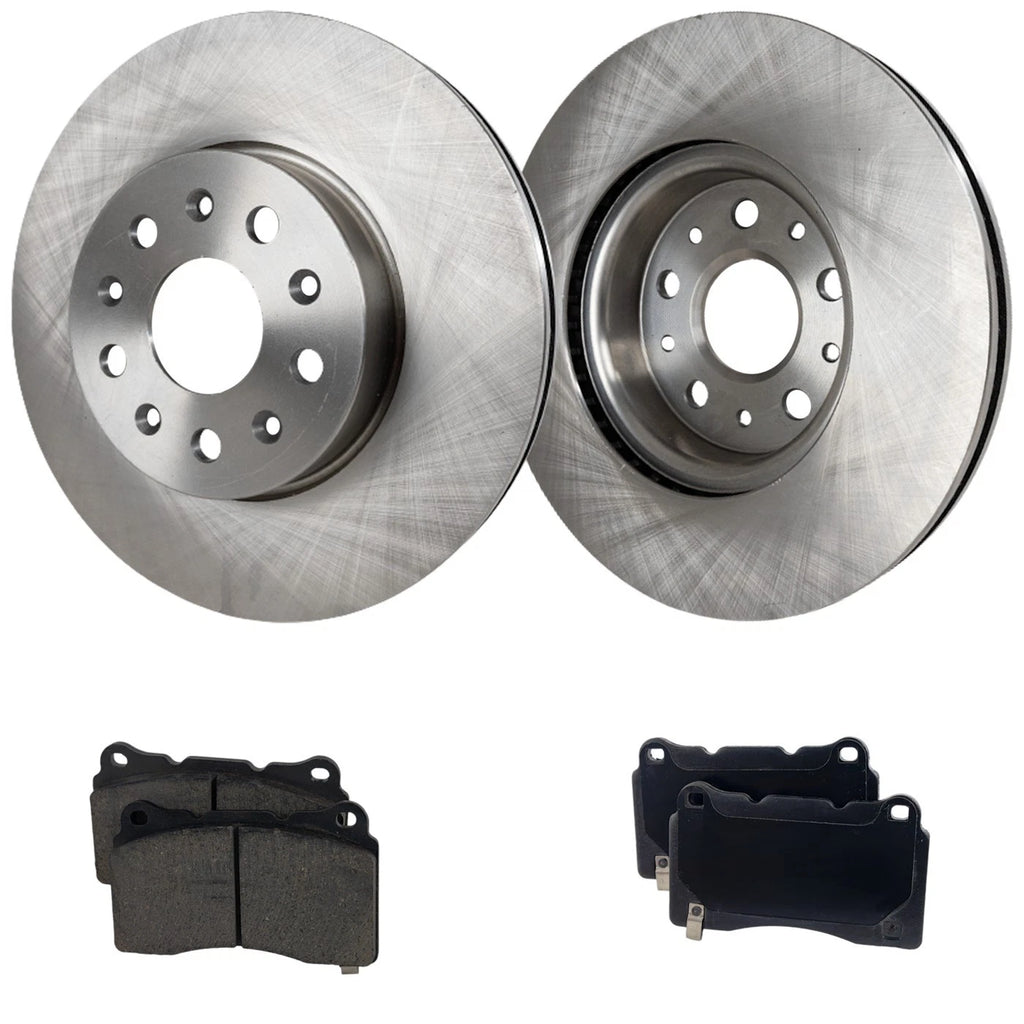 Front Brake Disc Rotors and Pads Kit for Cadillac CTS (2015–2019)