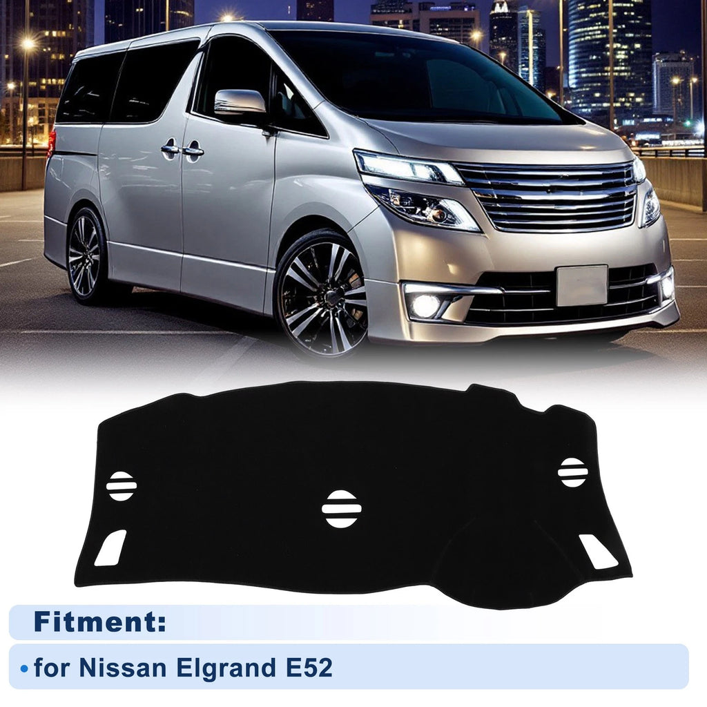 Dash Cover for Nissan Elgrand E52 (2010–2014) Polyester Black