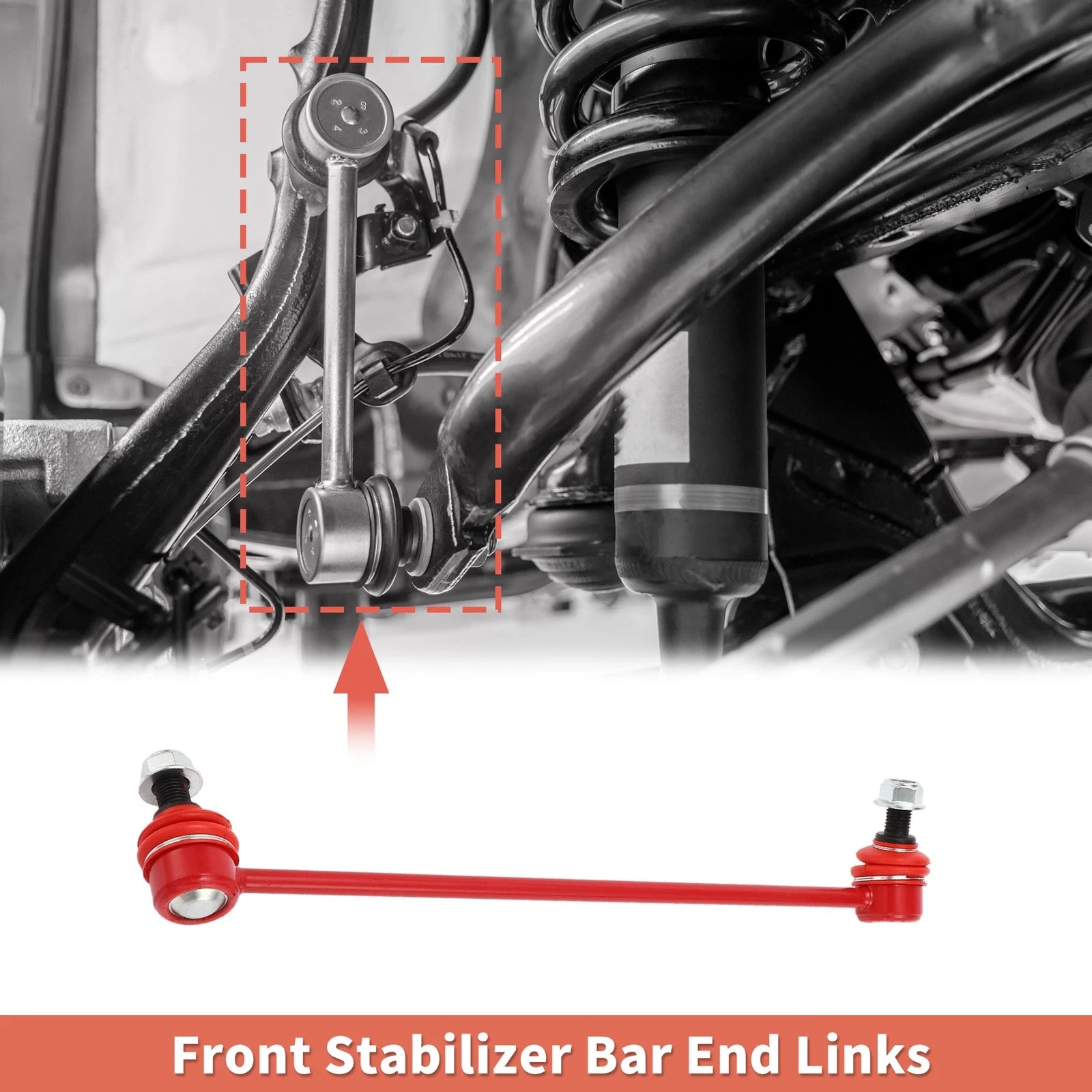 2X Front Sway Bar Links Stabilizer Link Kit for Acura TLX, Honda Accord