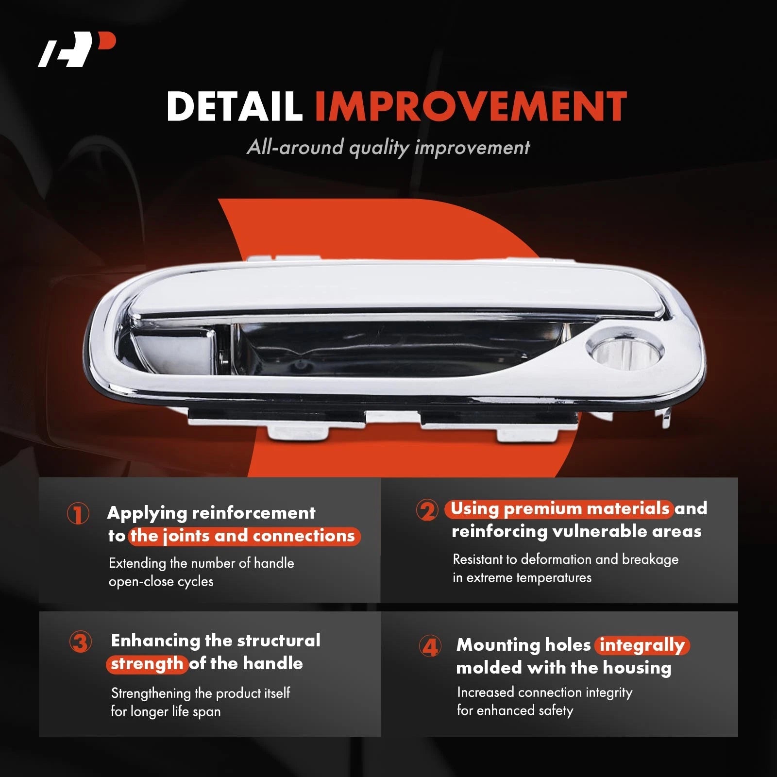 Front Left Exterior Door Handle for Toyota Tundra (2000-2006)
