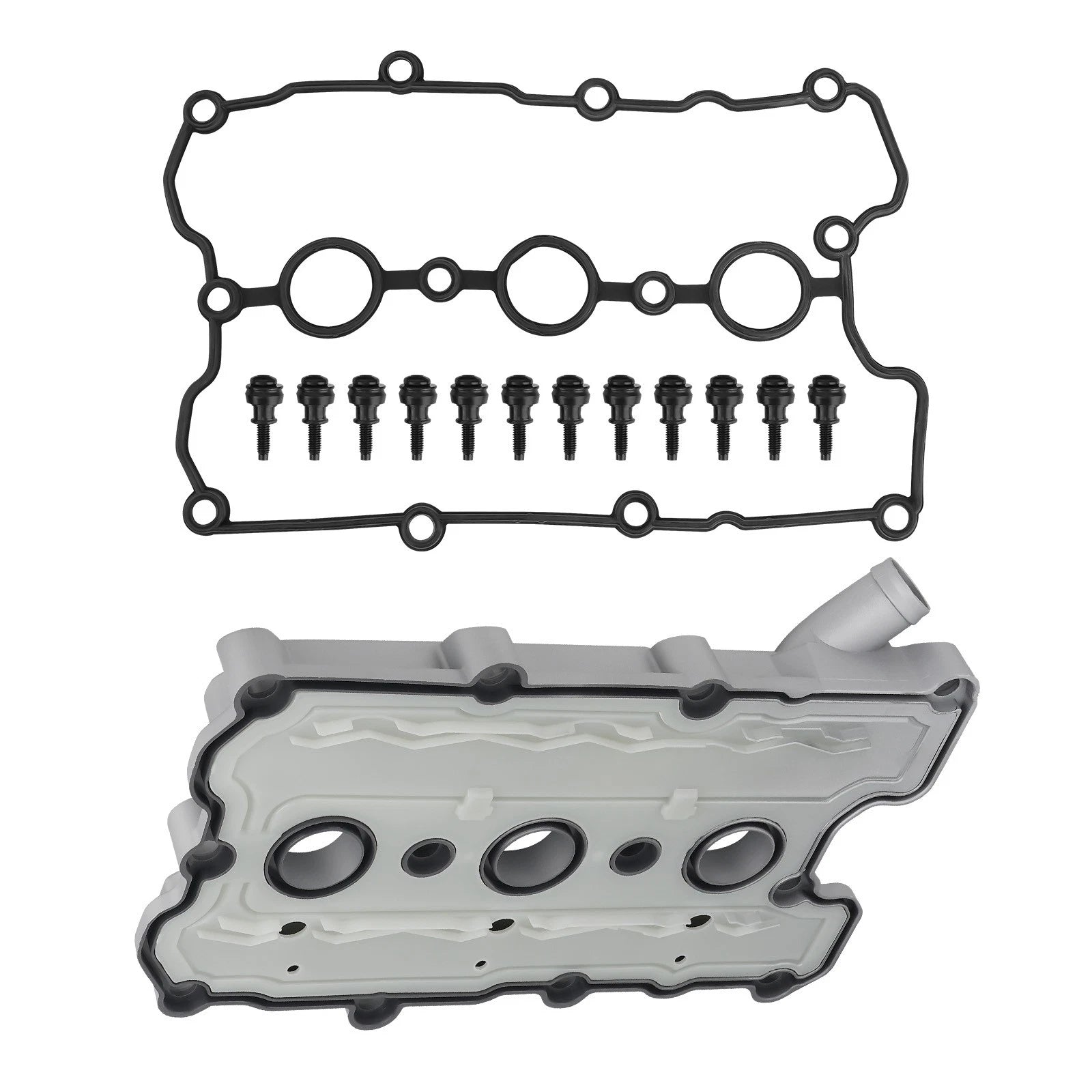Engine Valve Cover w/ Gasket for Audi A4 A5 A6 Q5 Q7 S4 S5 VW Touareg (2009–2019)