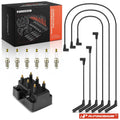 Ignition Coil & 6 Iridium Spark Plugs & 6 Wires for Dodge 