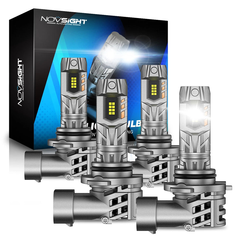 2X 9005+9006 LED Headlight Bulbs 400W 16000LM 6500K High/Low Beam