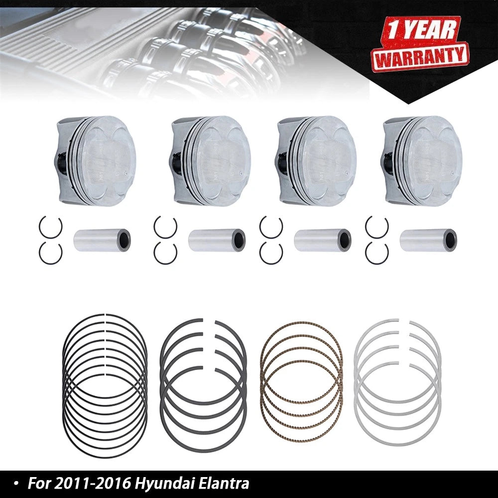 Piston & Piston Ring Set for Hyundai Elantra (2011â2016)