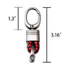 Genuine Leather Remote Fob Key Chain Ring for Universal (2010-2025)