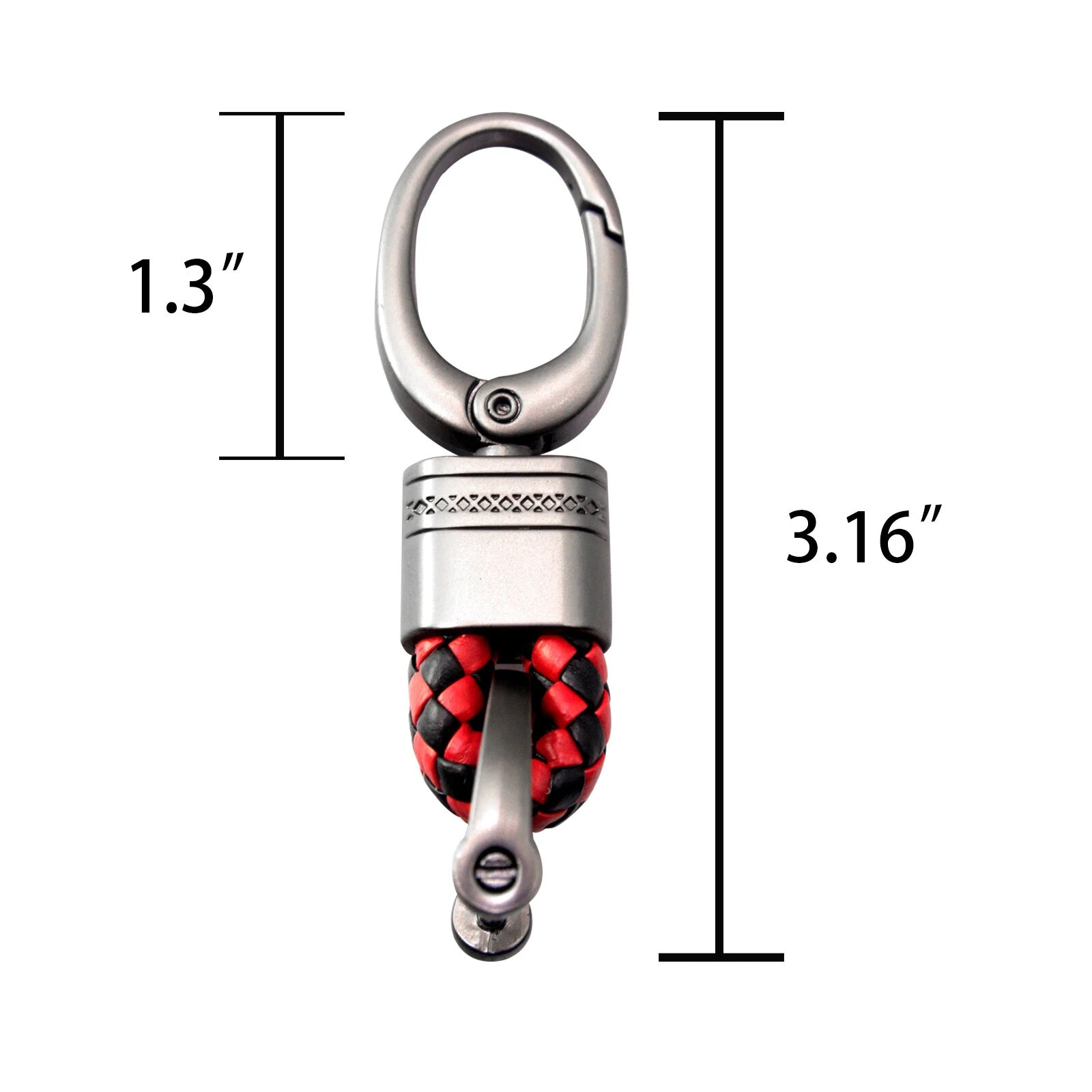 Genuine Leather Remote Fob Key Chain Ring for Universal (2010-2025)