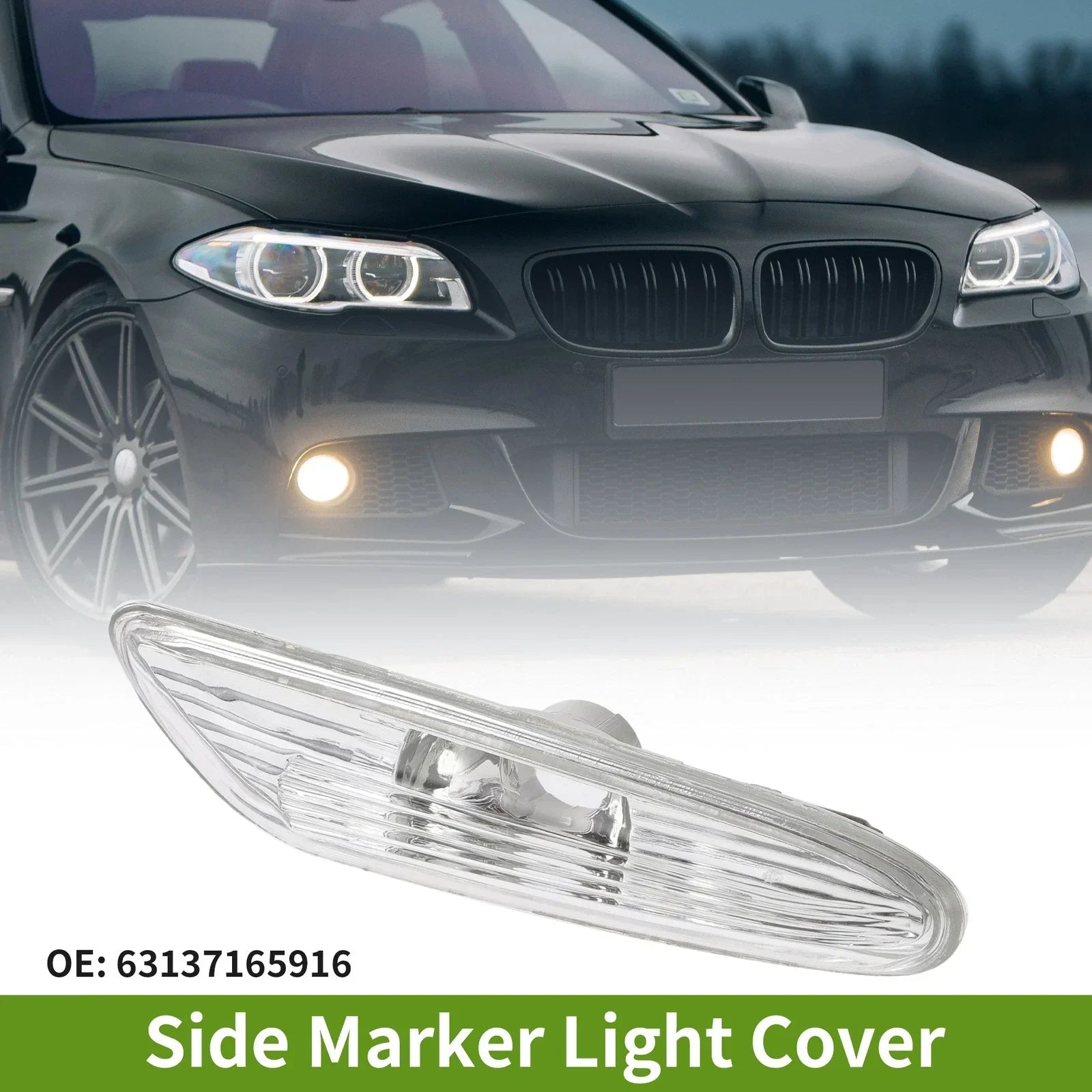 Marker Light Cover for BMW 325i Right Side (2002-2006) White