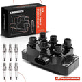 Set of 6 Iridium Spark Plugs & Ignition Coil for Ford Explorer (2006–2010)
