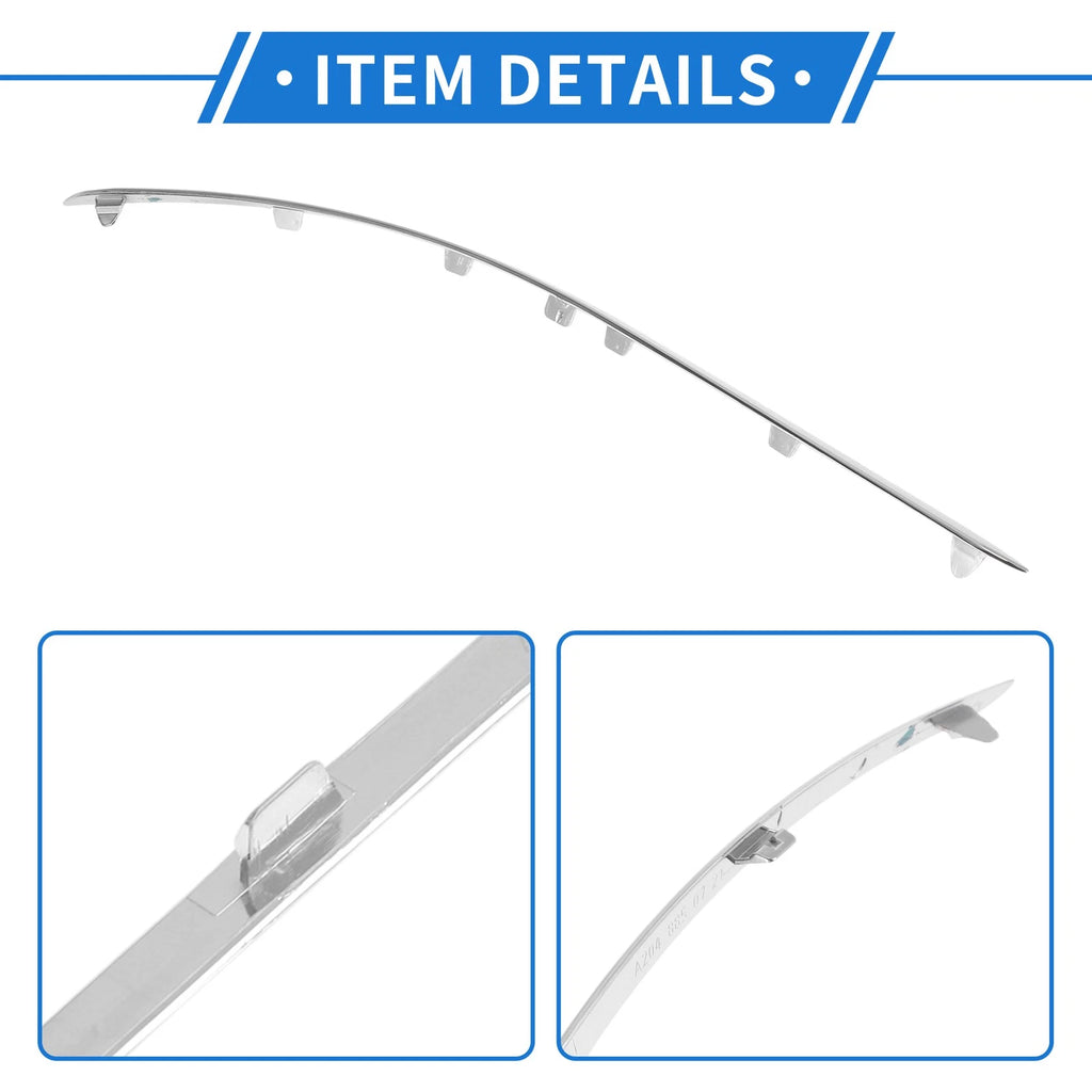 Bumper Grille Trim Garnish No.2048850721 for Mercedes-Benz W204 (2007–2010)