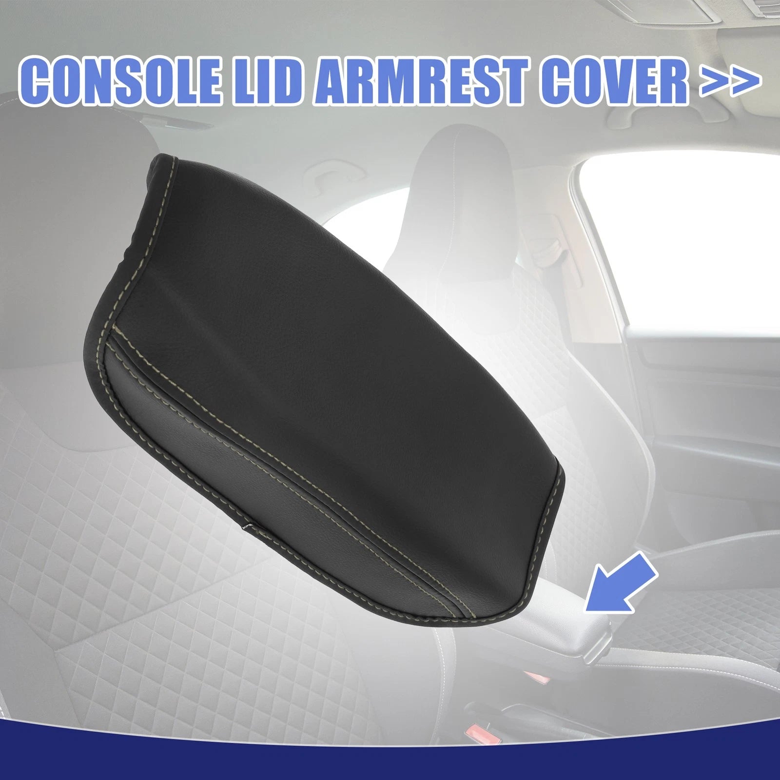 Console Armrest Cover Pad for Volkswagen Tiguan MK2 (2016–2019) 766549524499