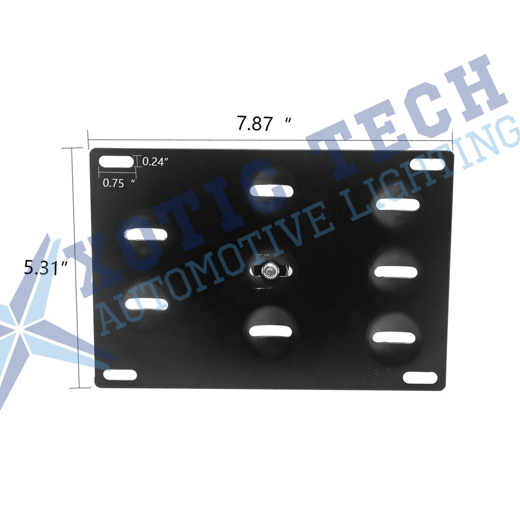 Front Bumper Tow Hook License Plate Mount Bracket Kit for Audi TT MK2 (2006-2014)