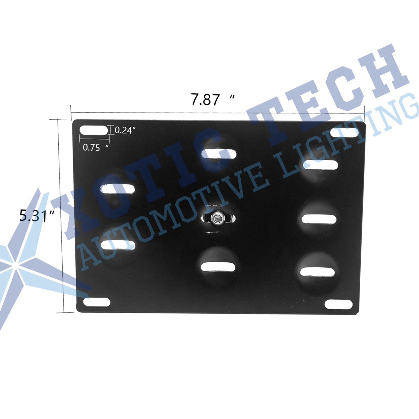 Front Bumper Tow Hook License Plate Mount Bracket Kit for Audi TT MK2 (2006-2014)