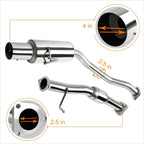 4" Tip Muffler Catback Exhaust System for Honda S2000 AP1 (2000–2003)