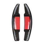 Black Carbon Fiber Steering Wheel Shift Paddle Pads for Benz E-Class (2021)