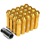 20Pcs J2 7075 Forged Aluminum M12x1.5 Open-End Lug Nut Set w/Adapter for