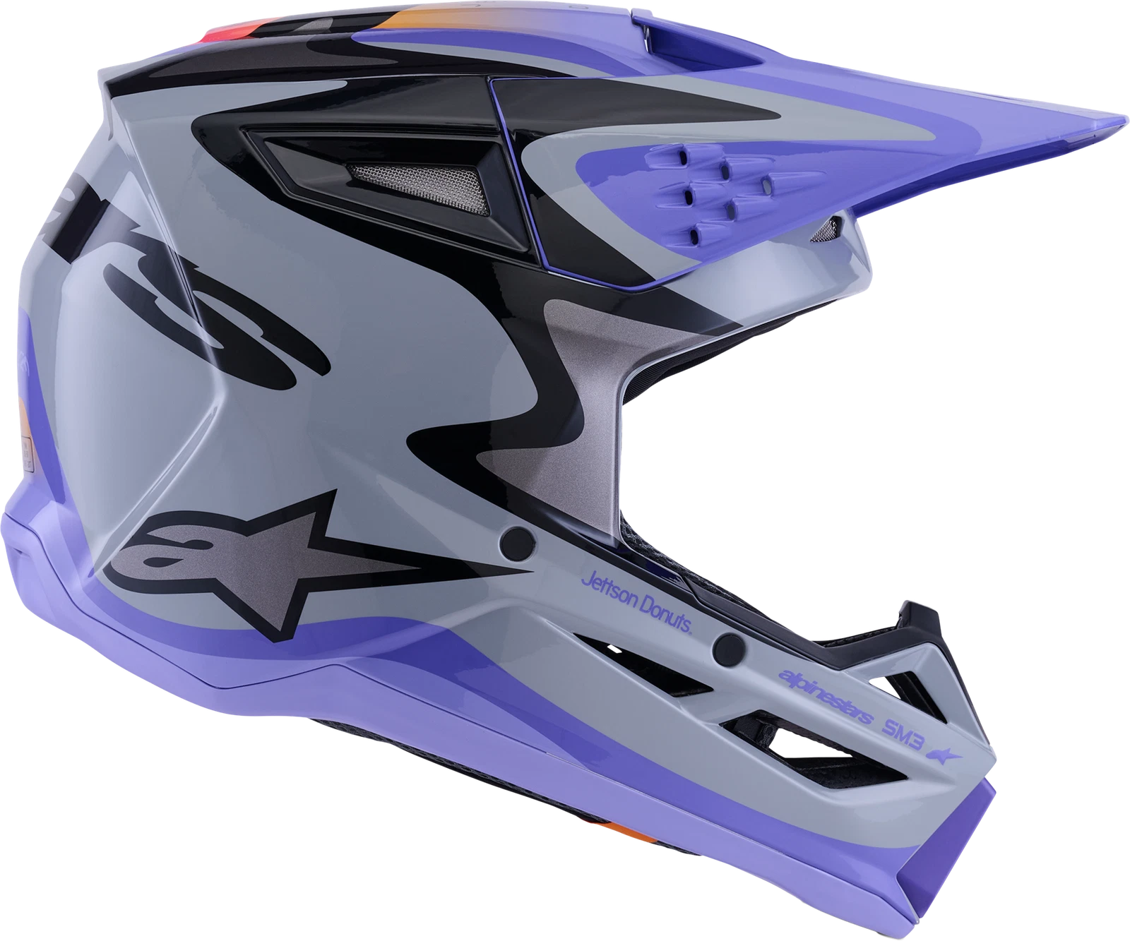 Alpinestars SM3 Youth Off-Road Helmet for Youth Medium (3-Snap Visor)