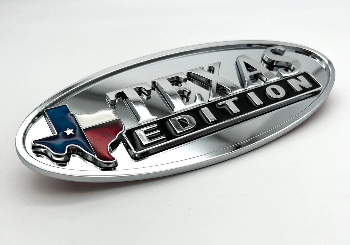 Hood Side Fender Emblems Chrome Texas Edition for Peterbilt (1987–2025)