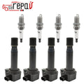 4X Ignition Coil & Iridium Spark Plug Kit for Honda Civic (2006–2011)