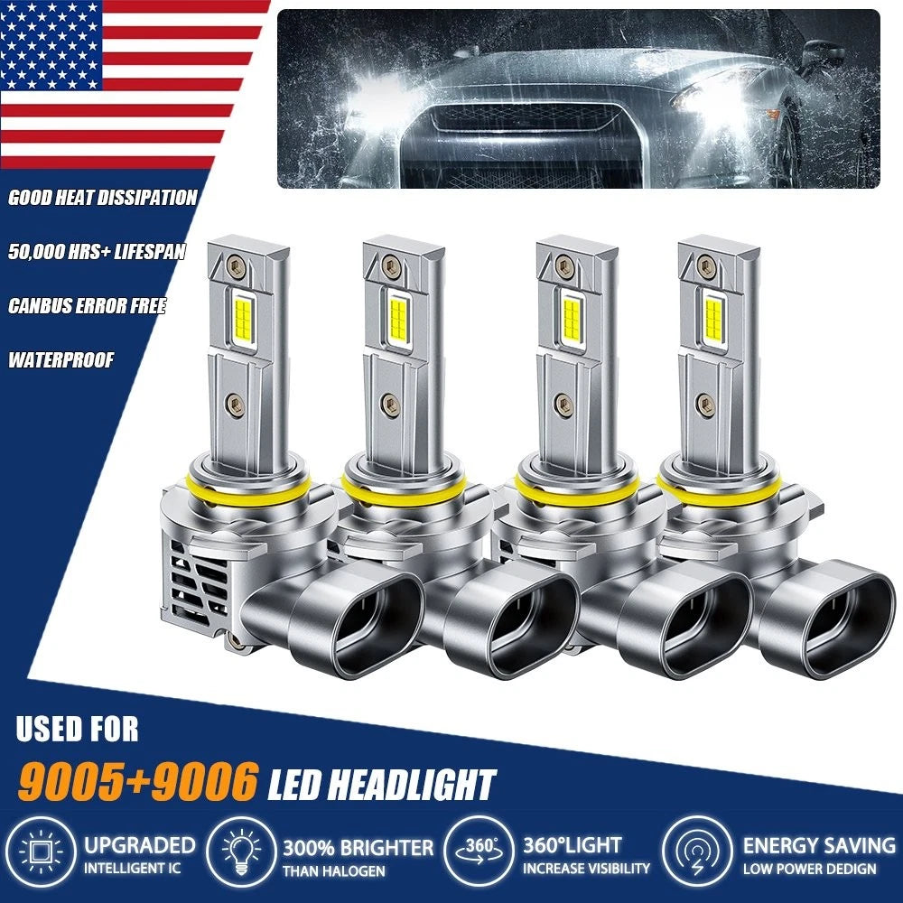 AUXITO 9005 9006 LED Headlight Bulbs for