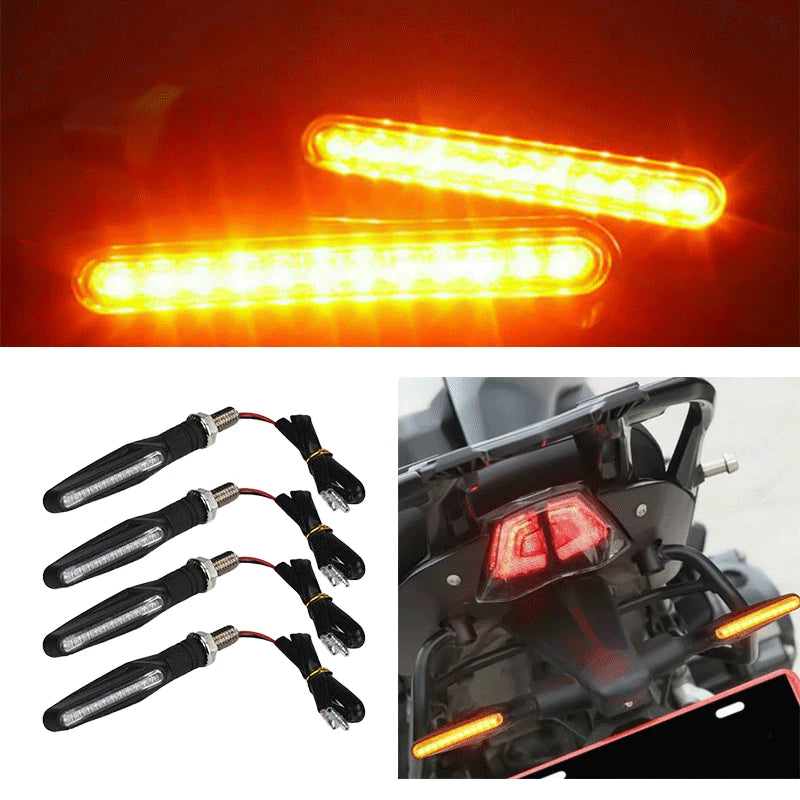 2X LED Turn Signal Lights for Motorcycle Dirt Bike