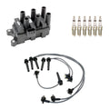 Set of 6 Denso Ignition Coil Wires & NGK Iridium Spark Plugs for MPV 2.5 V6 (2000)