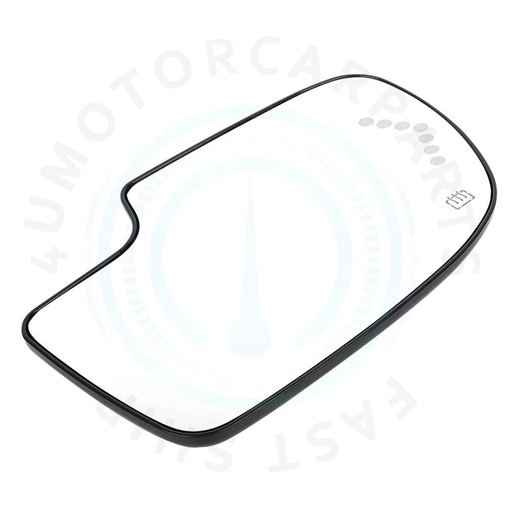 Heated Front Driver Side Mirror Glass with Turn Signal for Chevy GMC Cadillac (2003–2007)