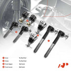 Set of 6 Inner & Outer Ball Joint Tie Rod Ends for Dodge Ram 2500 3500 (1994–2023)