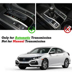Carbon Fiber Gear Shift Box Panel Cover Trim for Honda Civic (2016-2021)