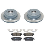 Set of 2 DuraGo Rear Rotors & TRW Pro Ceramic Disc Brake Pads for Sierra Tahoe Yukon XL (2007–2014)