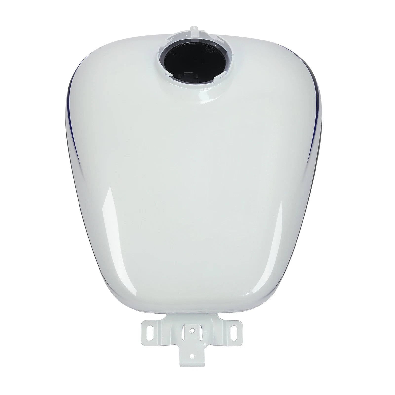 6Gal Fuel Gas Tank for Harley Road Glide (2008) - White Amethyst, Black Licorice Flames