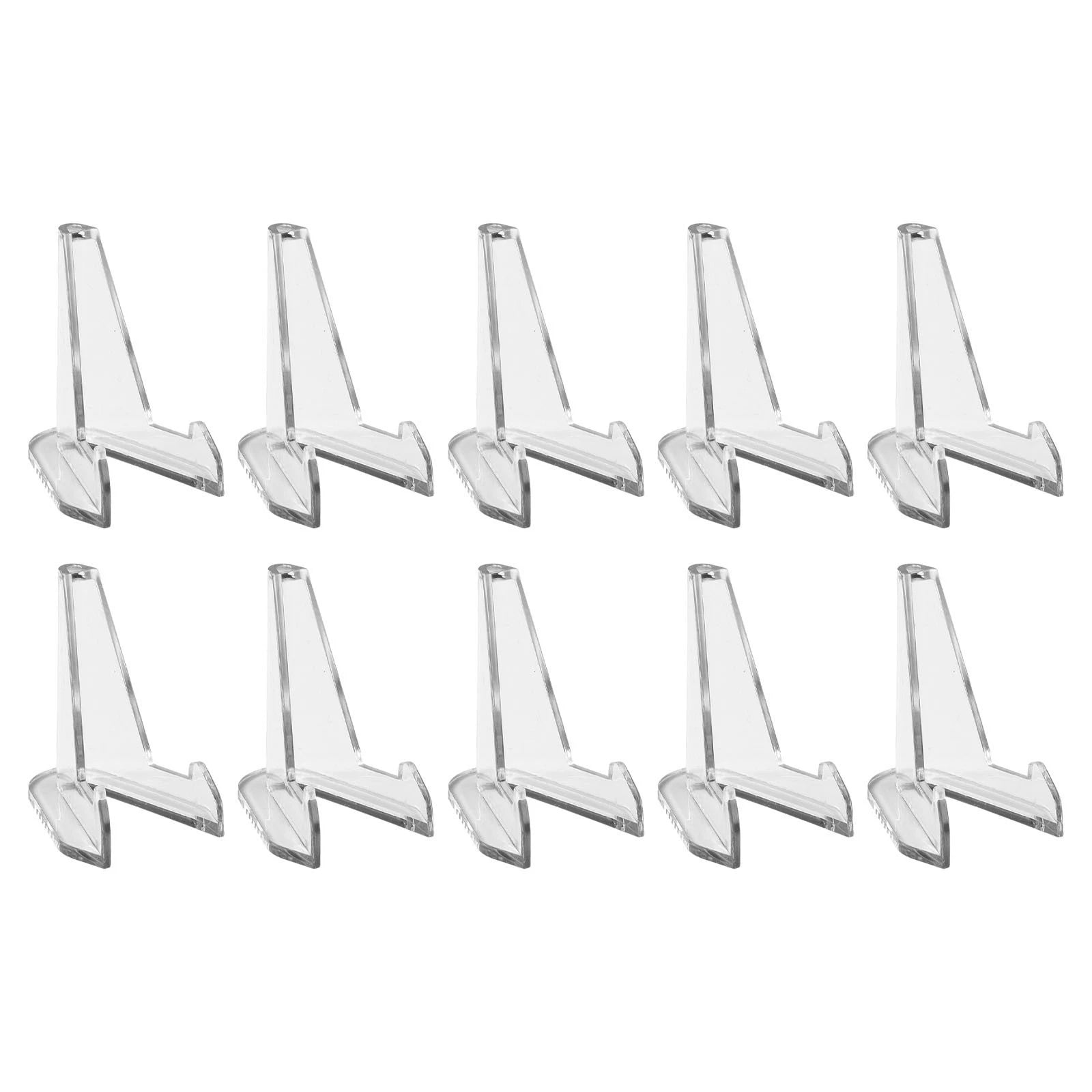 10pcs Decorative Plate Holder Display Stand Pedestal Ornament for Home Decor