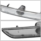Chrome Pair Front Bumper Side Marker Light Signal Lamps for Ford Mustang (2010–2014)