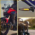 Set of 4 Amber LED Turn Signal Blinkers for Universal Motorcycles