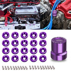 VTEC Solenoid Valve Cover Washer Kit for Honda (Purple) (2008–2013)