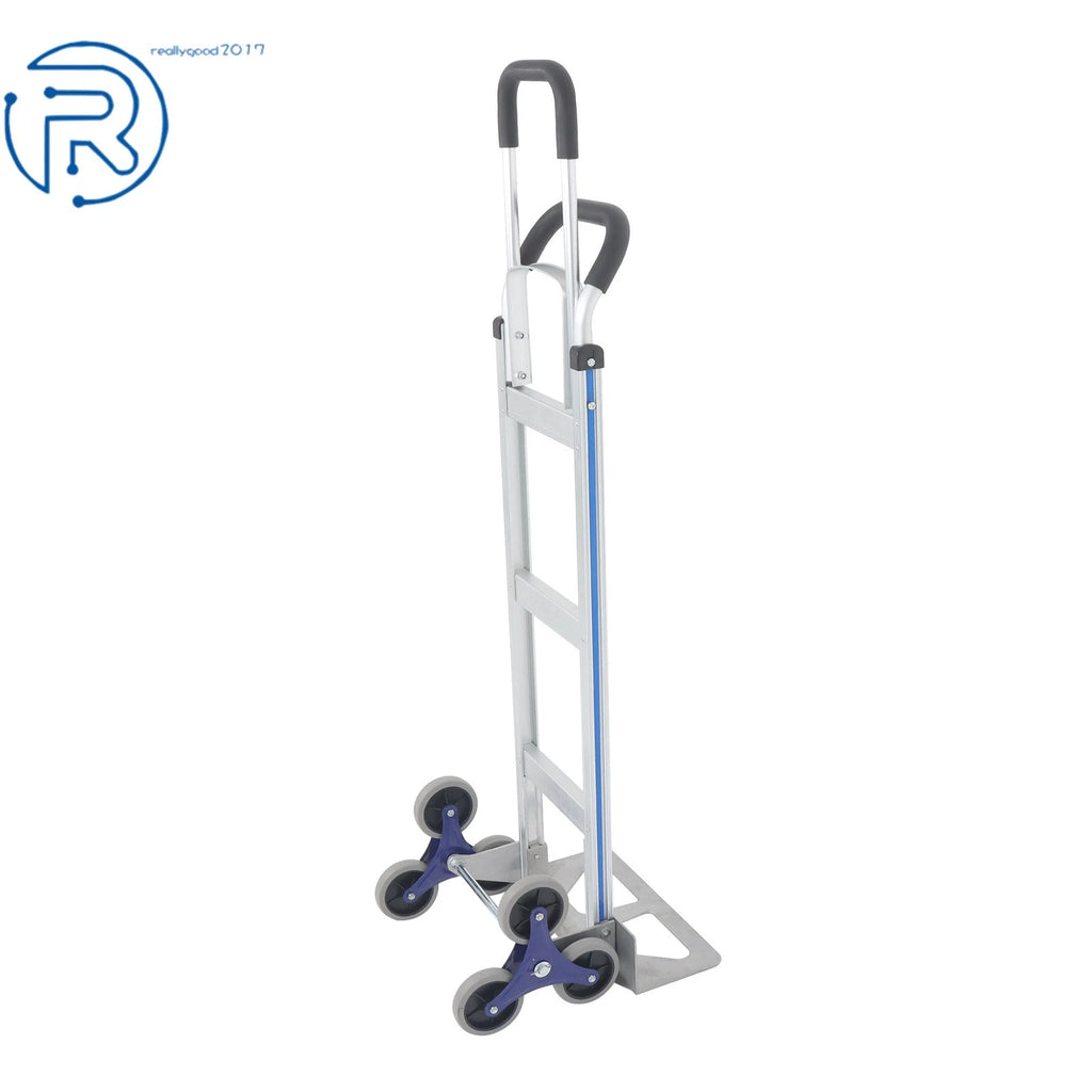 2 in 1 Aluminum Stair Climber Hand Truck Dolly (550 lbs Capacity)