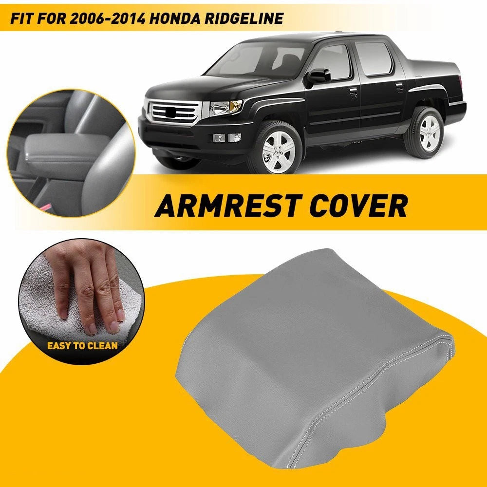 Leather Center Console Armrest Cover for Honda Ridgeline (2006–2014)